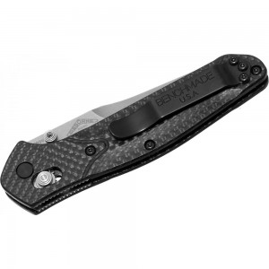 Benchmade Osborne Folding Knife 3.4&quot; S90V Stonewash Combo Blade, Carbon Fiber Handles - 940S-1 on Sale