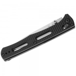 Benchmade 417 Fact Folding Knife 3.95&quot; S30V Satin Plain Blade, Black Aluminum Handles on Sale