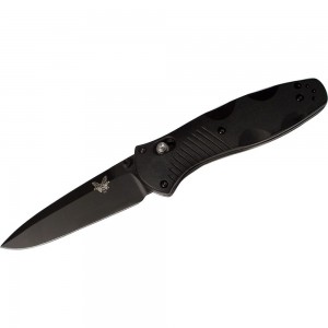 Benchmade Barrage AXIS-Assisted Folding Knife 3.6&quot; Black Plain Blade, Black Valox Handles - 580BK on Sale