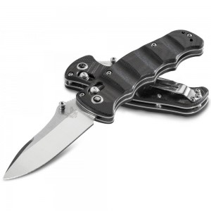 Benchmade 484 Nakamura AXIS Folding Knife 3.08&quot; M390 Satin Plain Blade, G10 Handles on Sale