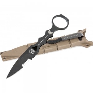 Benchmade 178SBKSN-COMBO SOCP Dagger 3.22&quot; Black Combo Blade with Trainer, Sand Sheath on Sale