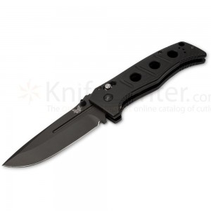 Benchmade 275BK Adamas Folding Knife 3.82&quot; Black D2 Plain Blade, Black G10 Handles on Sale