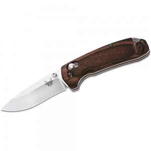 Benchmade Hunt 15031-2 North Fork Folding Knife 2.97&quot; S30V Blade, Stabilized Wood Handles on Sale