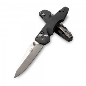 Benchmade Emissary AXIS Assisted Folding Knife 3&quot; S30V Blade, Black Aluminum Handles - 470-1 on Sale