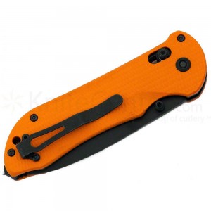 Benchmade Triage Rescue Folding Knife 3.5&quot; Black Combo Blunt Tip Blade, Orange G10 Handles, Safety Cutter, Glass Breaker - 916SBK-ORG on Sale
