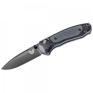 Benchmade 595BK Mini Boost AXIS-Assisted Folding Knife 3.11&quot; S30V Black Plain Blade, Grivory and Versaflex Handles on Sale