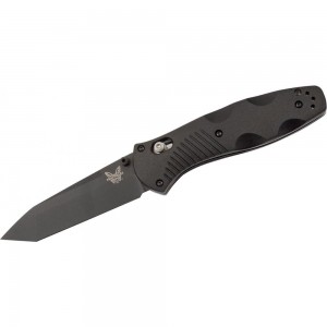 Benchmade 583BK Barrage AXIS-Assisted Folding Knife 3.6&quot; Black Tanto Plain Blade, Black Valox Handles on Sale