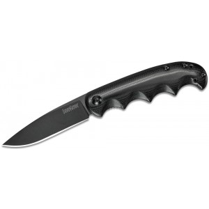 Kershaw 2340 Al Mar AM-5 Assisted Flipper 3.5&quot; Black Drop Point Blade, Black G10 and Stainless Steel Handles on Sale