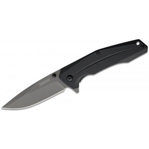 Kershaw 1360 Asteroid Assisted Flipper Knife 3.3&quot; Titanium Carbo-Nitride Coated 8Cr13MoV Drop Point Blade, Black GFN Handles on Sale