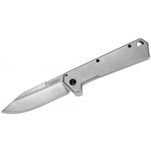 Kershaw 1361 Passage Assisted Flipper Knife 3.5&quot; Stonewashed 8Cr13MoV Clip Point Blade, Stonewashed Stainless Steel Handles on Sale
