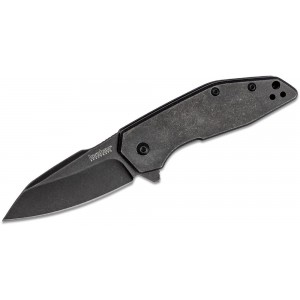 Kershaw 2065 Gravel Assisted Flipper Knife 2.5&quot; BlackWashed Reverse Tanto Blade and Stainless Steel Handles on Sale