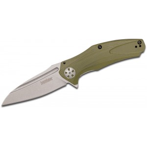 Kershaw 7007OL Natrix Assisted Flipper Knife 3.25&quot; Stonewashed Drop Point Blade, Olive G10 Handles on Sale