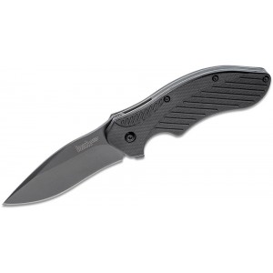 Kershaw 1605CKT Clash Assisted Flipper Knife 3&quot; Black Plain Blade, Black Polyimide Handles on Sale
