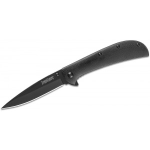 Kershaw 2330BLK Al Mar AM-4 Assisted Flipper 3.5&quot; Black Spear Point Blade, Black G10 and Stainless Steel Handles on Sale