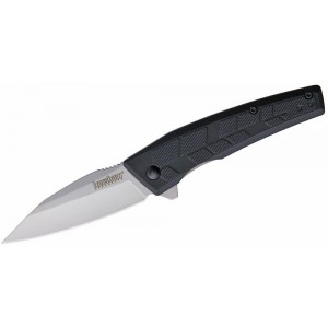 Kershaw 1342 Rhetoric Assisted Flipper Knife 2.9&quot; 3Cr13 Bead Blasted Drop Point Blade, Black GFN Handles - 1342X on Sale
