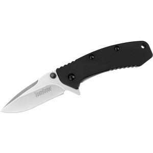 Kershaw 1555G10 Cryo Assisted Flipper Knife 2.75&quot; Plain Stonewash Blade, G10 and Stainless Steel Handles on Sale