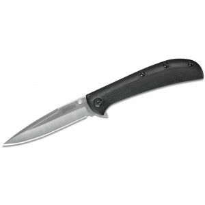 Kershaw 2335 Al Mar AM-3 Assisted Flipper 3.125&quot; Satin Spear Point Blade, Black G10 and Stainless Steel Handles on Sale