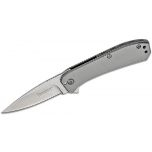 Kershaw 3870 Amplitude 2.5 Assisted Flipper Knife 2.5&quot; Satin Plain Blade, Stainless Steel Handles on Sale