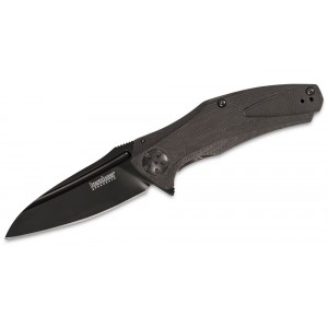 Kershaw 7007BLK Natrix Assisted Flipper Knife 3.25&quot; Black Oxide Drop Point Blade, Black G10 Handles on Sale