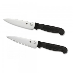 Spyderco Utility Knife 4 inch Black Plain Edge on Sale