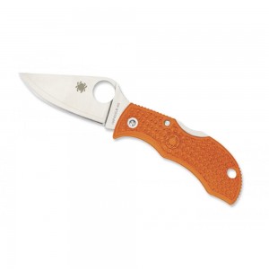 Spyderco Manbug Burnt Orange HAP40 - Combination Edge/Plain Edge on Sale
