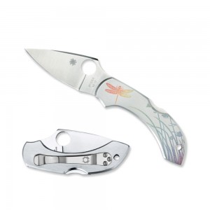 Spyderco Dragonfly Stainless Steel Tattoo — Plain Edge on Sale