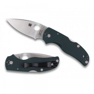 Spyderco Native 5 Polished G-10 Forest Green CPM S90V Exclusive - Combination Edge/Plain Edge on Sale