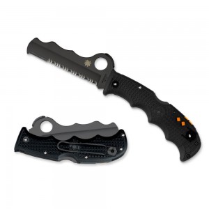 Spyderco Assist Lightweight Black / Black Blade — Combination Edge on Sale
